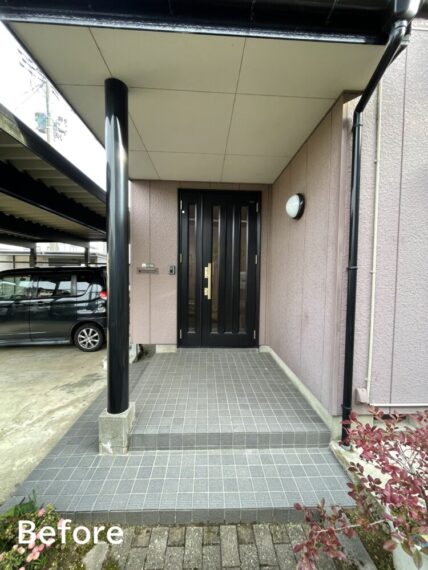 玄関タイル改修 ／三条市  ／ リフォーム