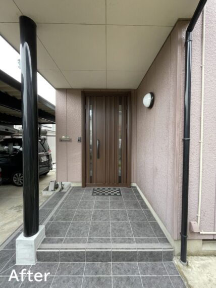 玄関タイル改修 ／三条市  ／ リフォーム